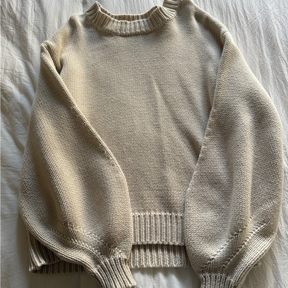 Princess Polly Cream Knit Sweater